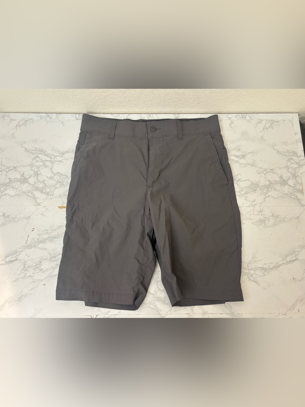 George Shorts Gray Mens 34 Dress Golf Chino Shorts Stretch Active Waist